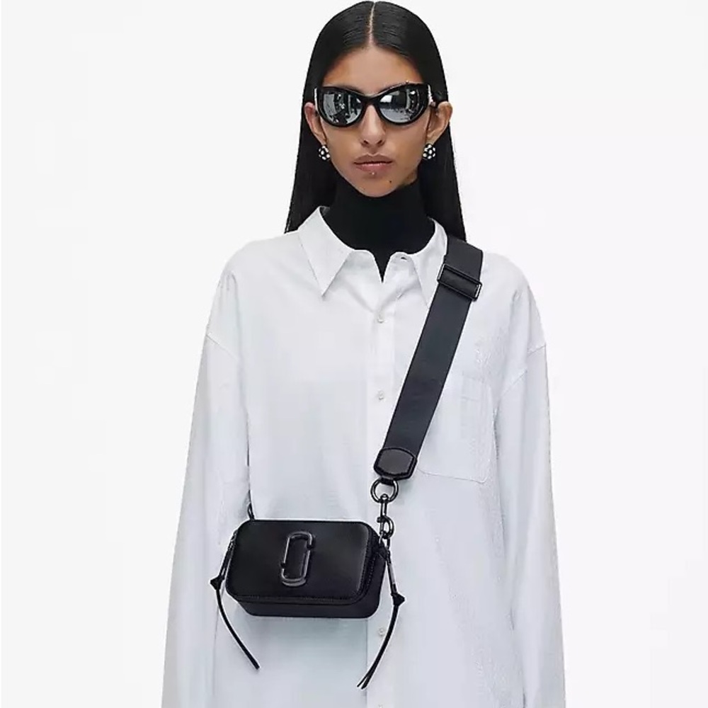 Elegant Marc Jacobs the Snapshot DTM  Black Crossbody Bag